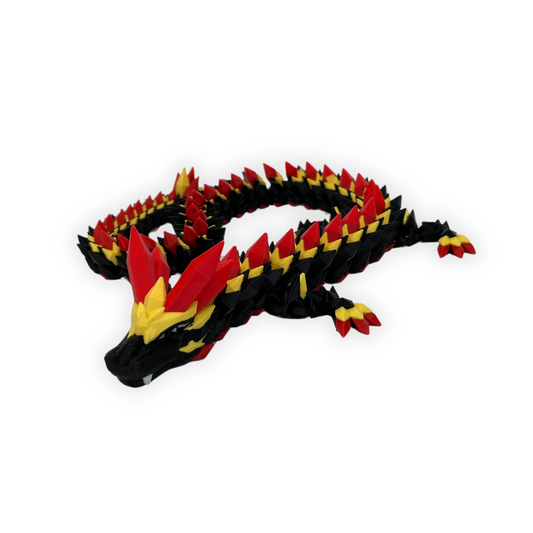 Crystal dragon - 3D printad Brynäsdrake (57cm)