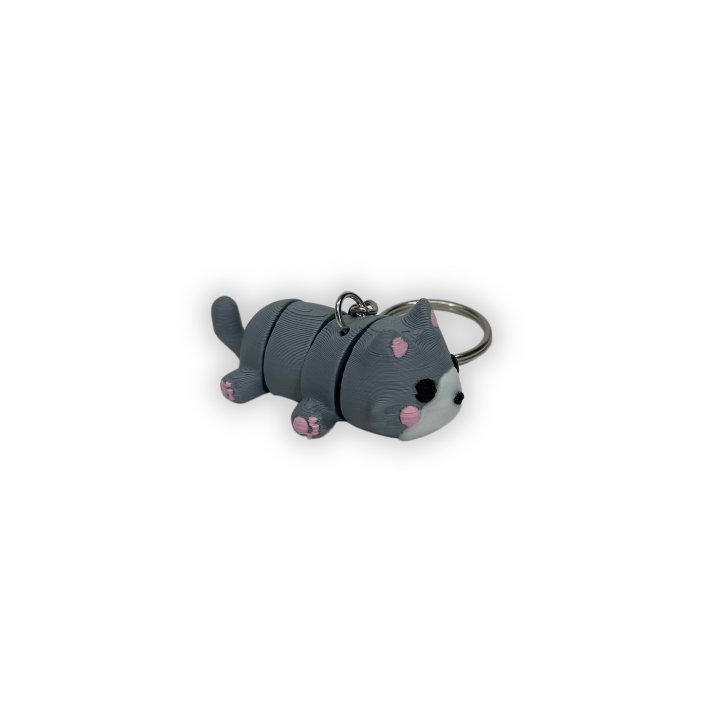 Nyckelring katt 3D-printad