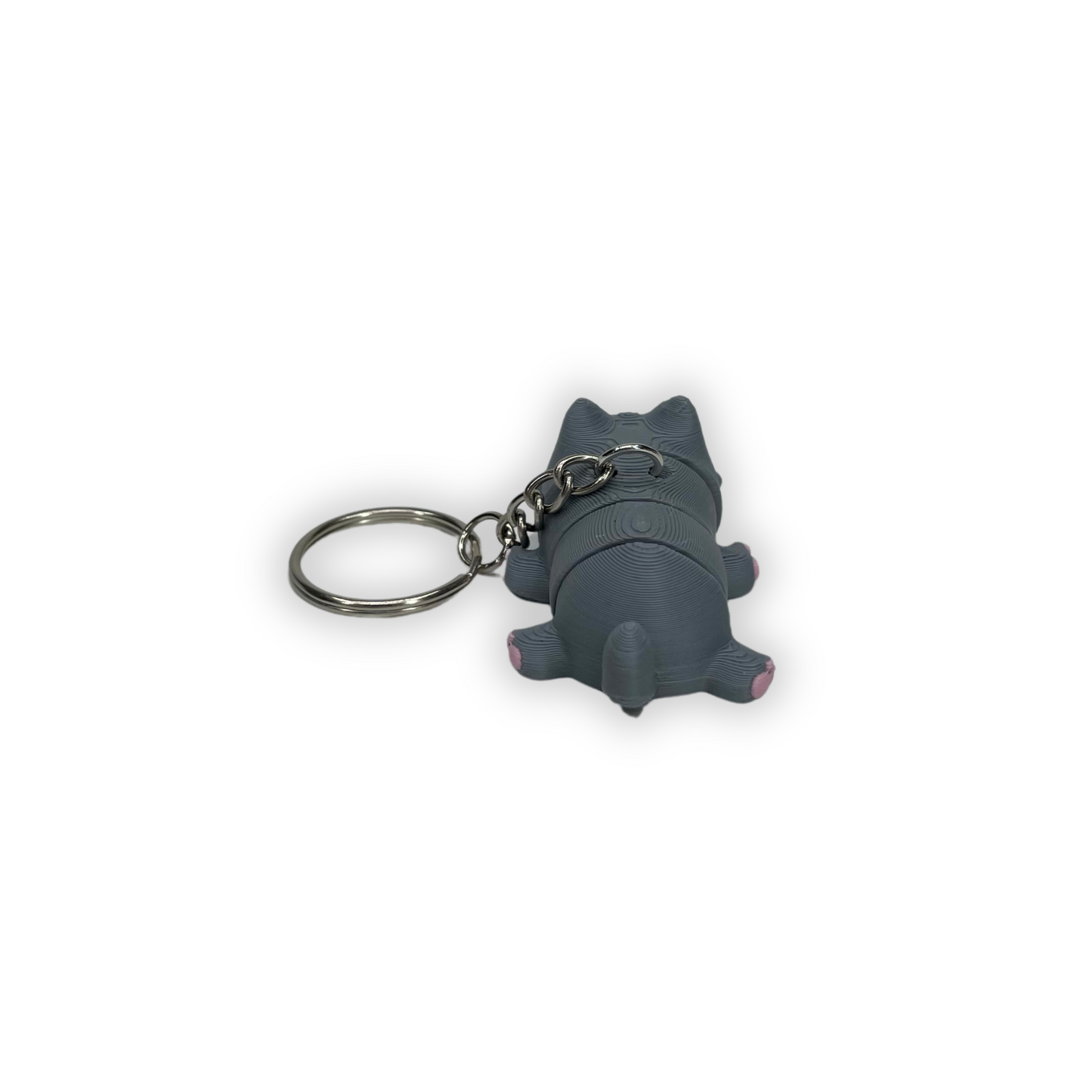 Nyckelring katt 3D-printad