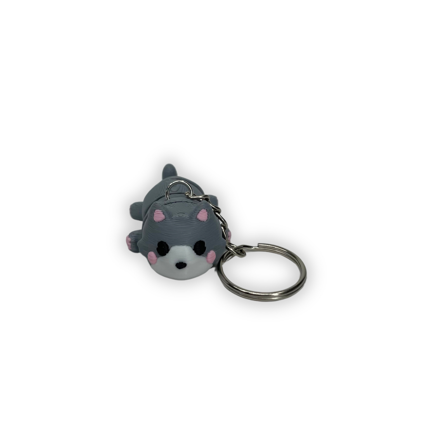 Nyckelring katt 3D-printad