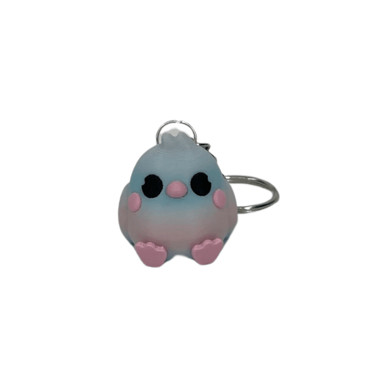 Nyckelring Kyckling 3D-printad - Figurfabriken3D