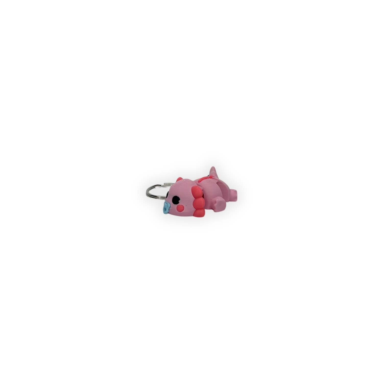 Nyckelring – Gullig axolotl i 3D