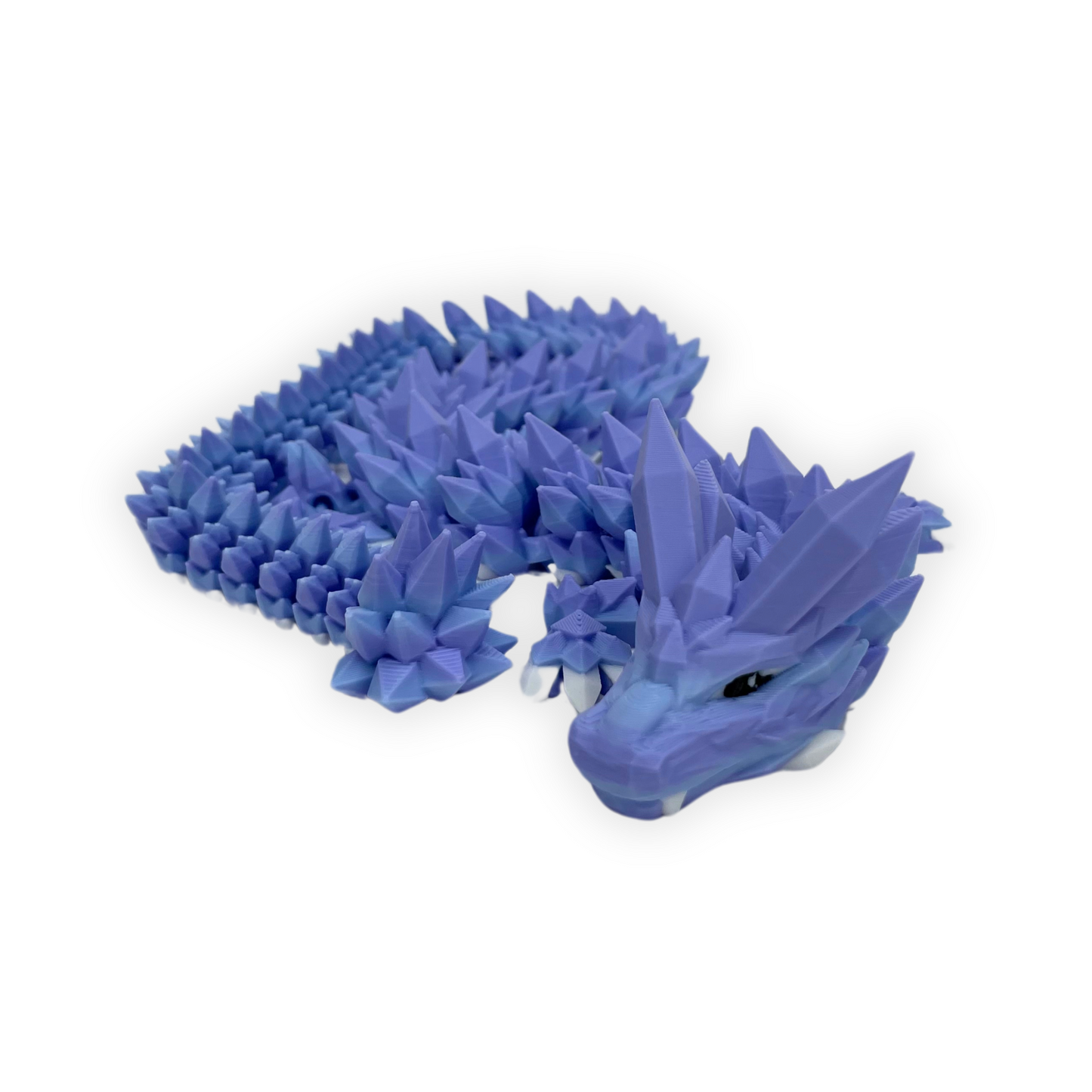 Crystal Dragon – 3D-printad drake med rörlig kropp (57 cm)