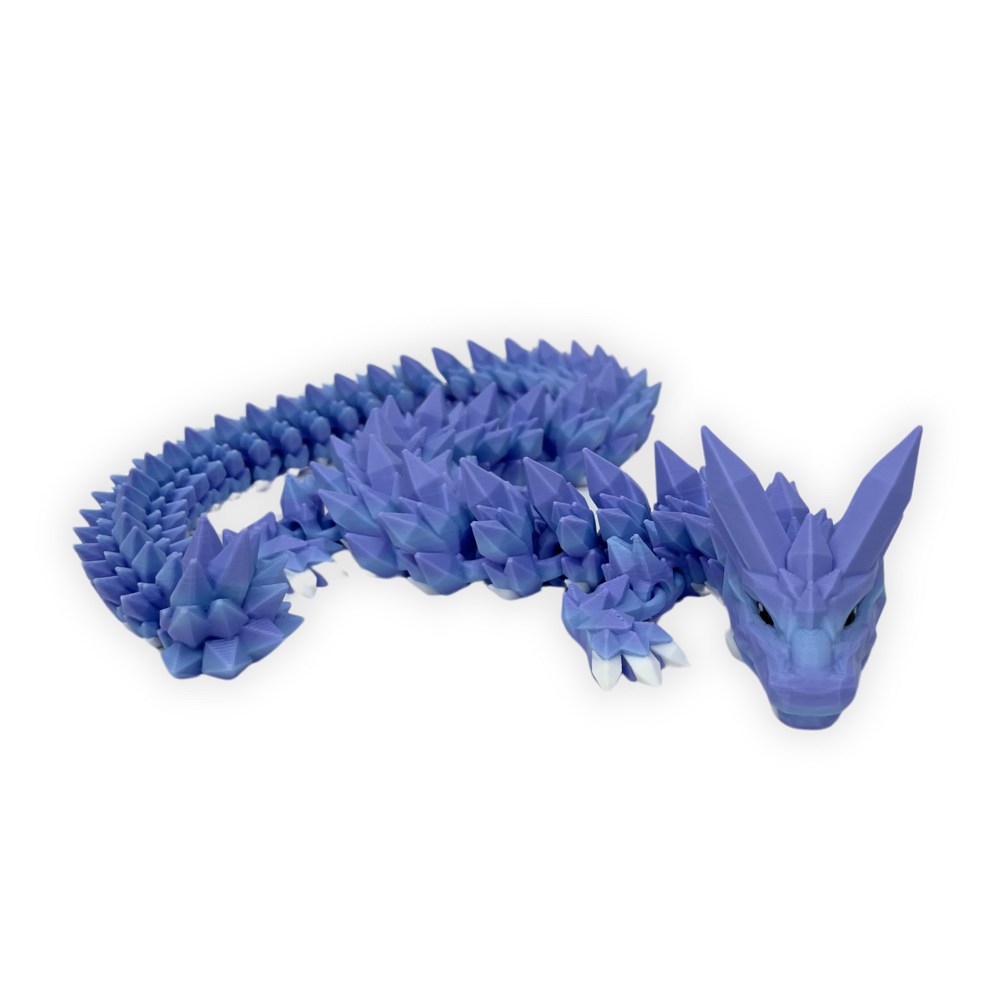 Crystal Dragon – 3D-printad drake med rörlig kropp (57 cm)
