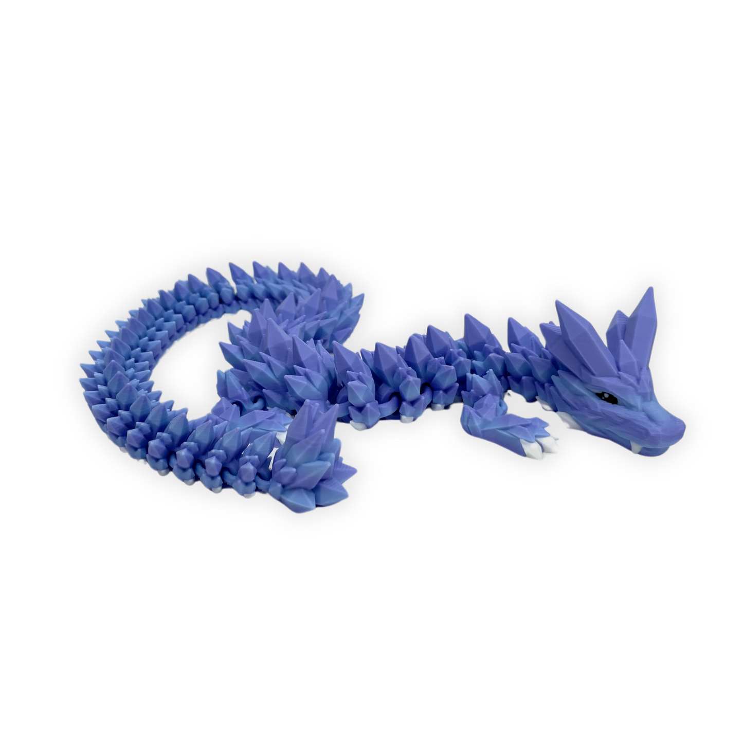 Crystal Dragon – 3D-printad drake med rörlig kropp (57 cm)