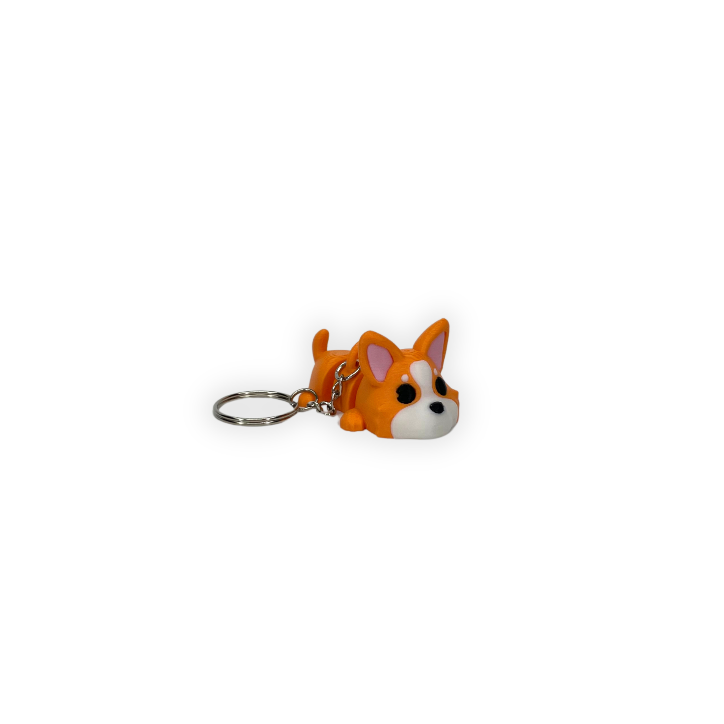 Nyckelring – Söt stretchig hund 3D printad