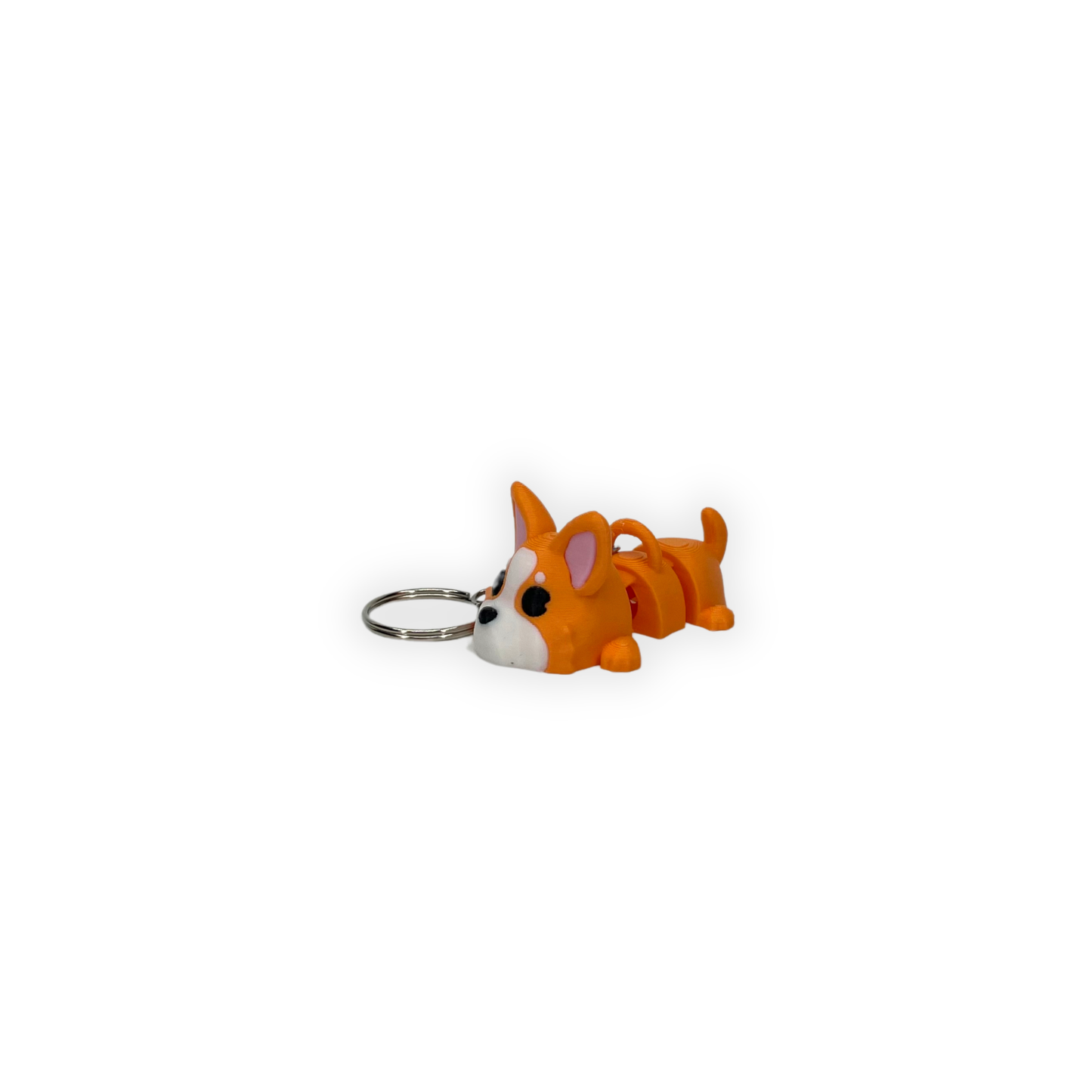 Nyckelring – Söt stretchig hund 3D printad