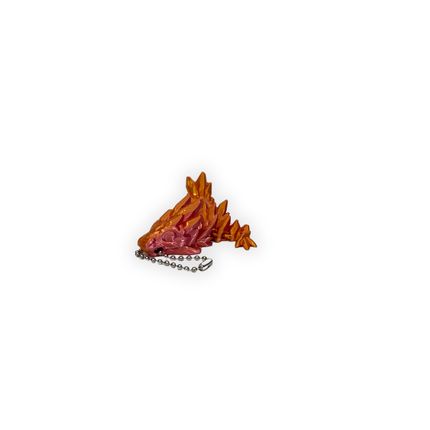 Nyckelring – Elegant gemstone drake i 3D