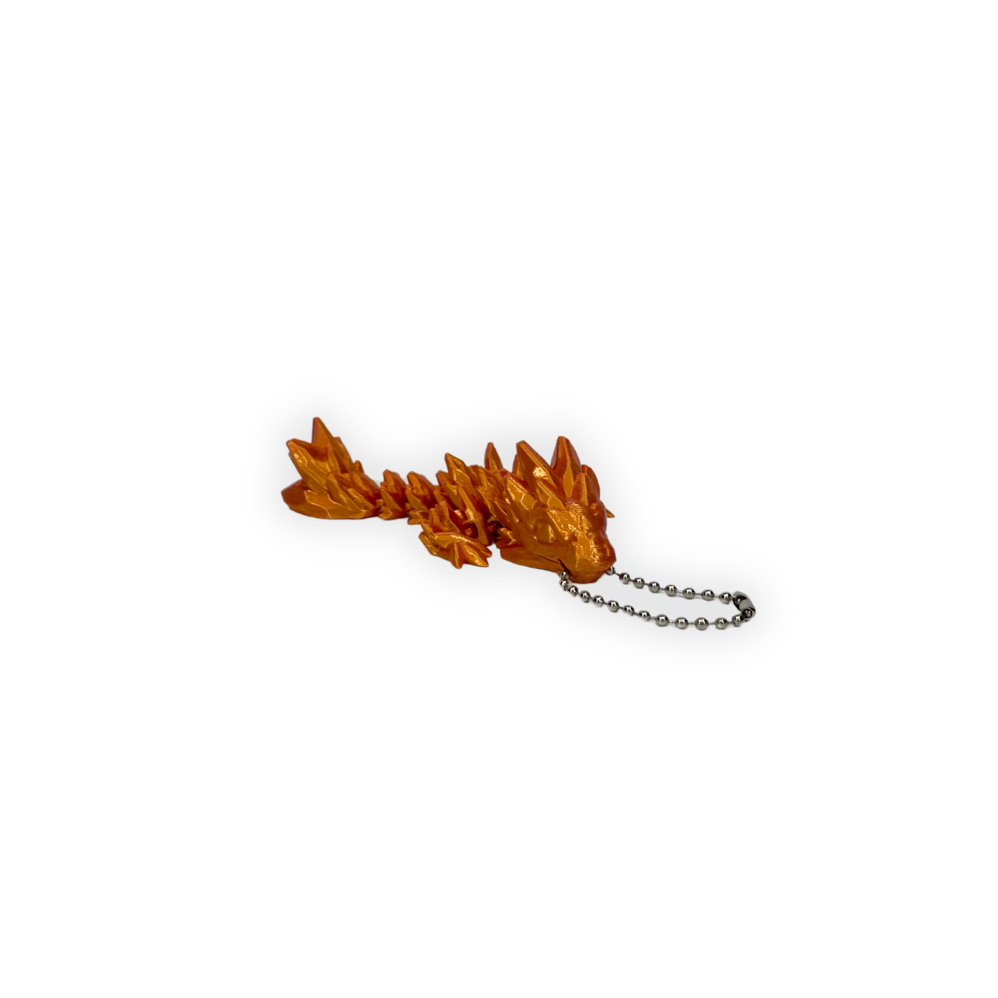 Nyckelring – Elegant gemstone drake i 3D