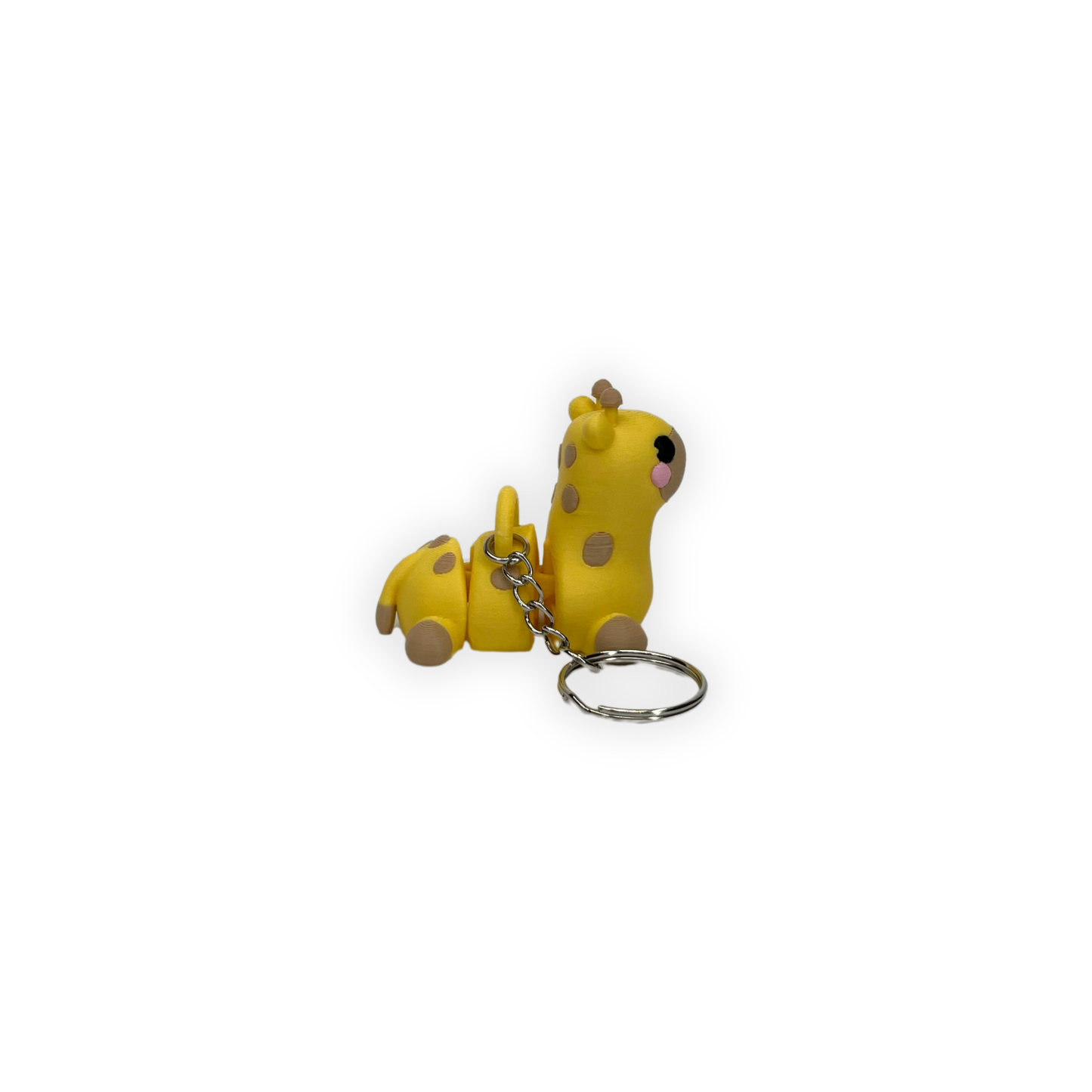 Nyckelring – Gullig giraff 3D printad