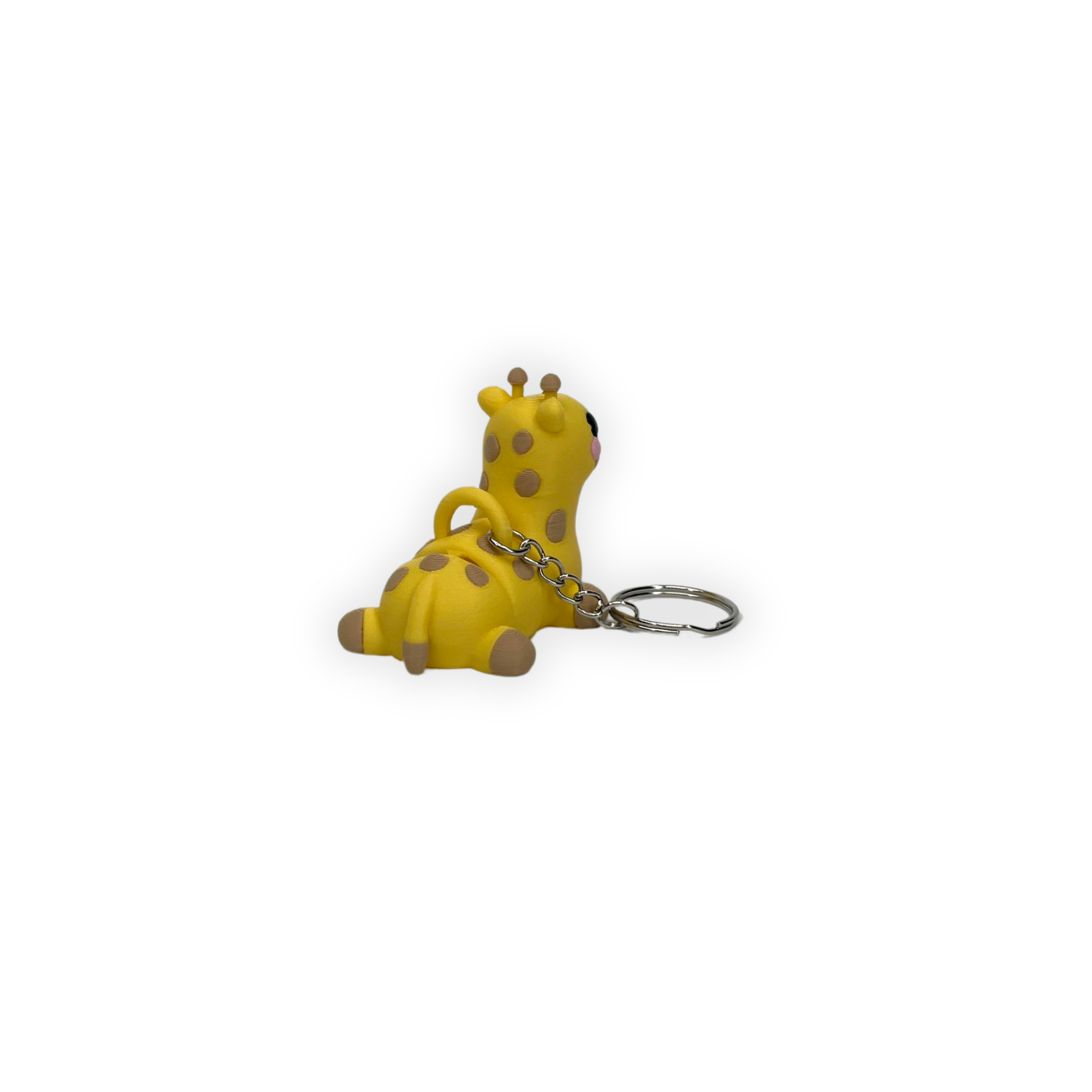 Nyckelring – Gullig giraff 3D printad