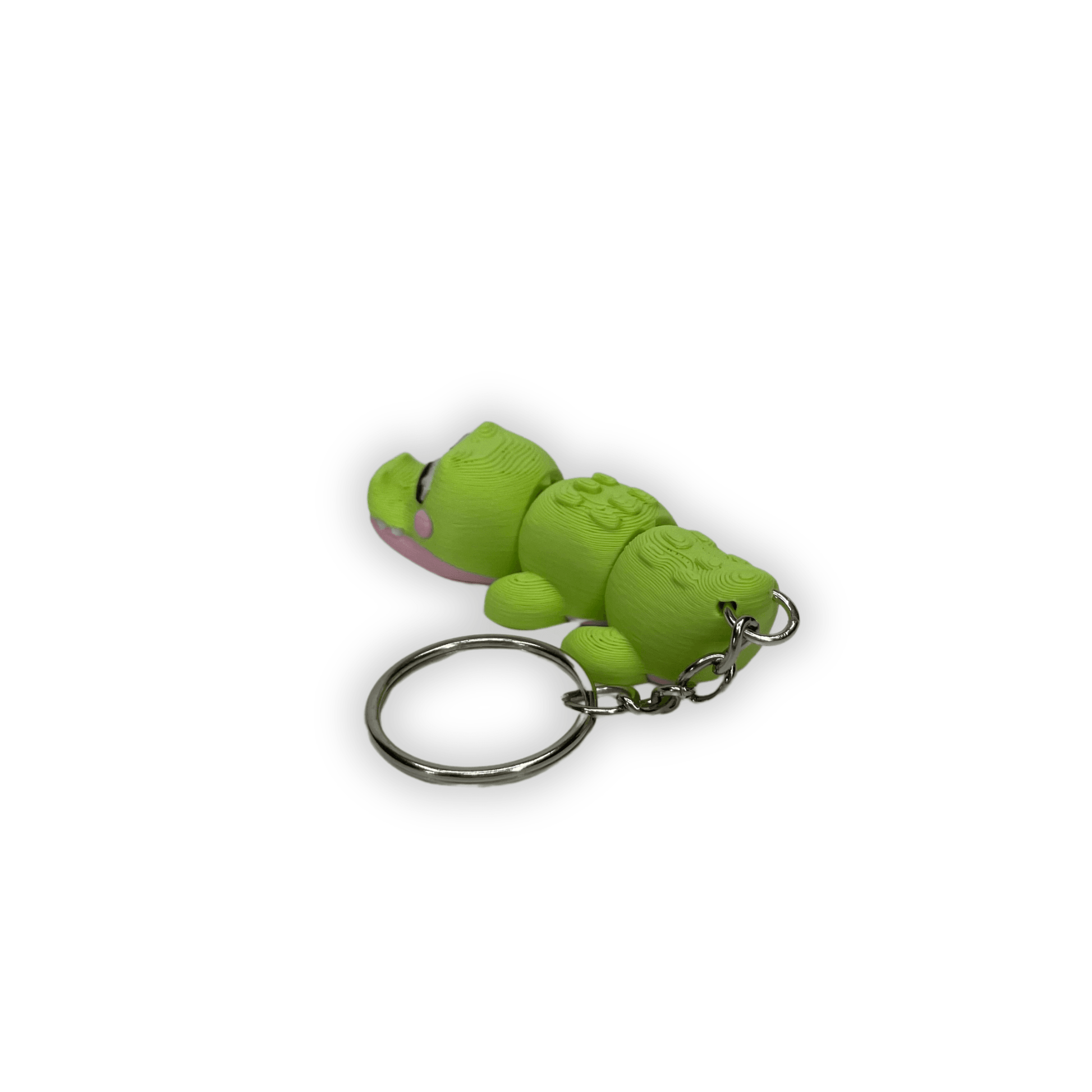 Nyckelring krokodil 3D-printad - Figurfabriken3D