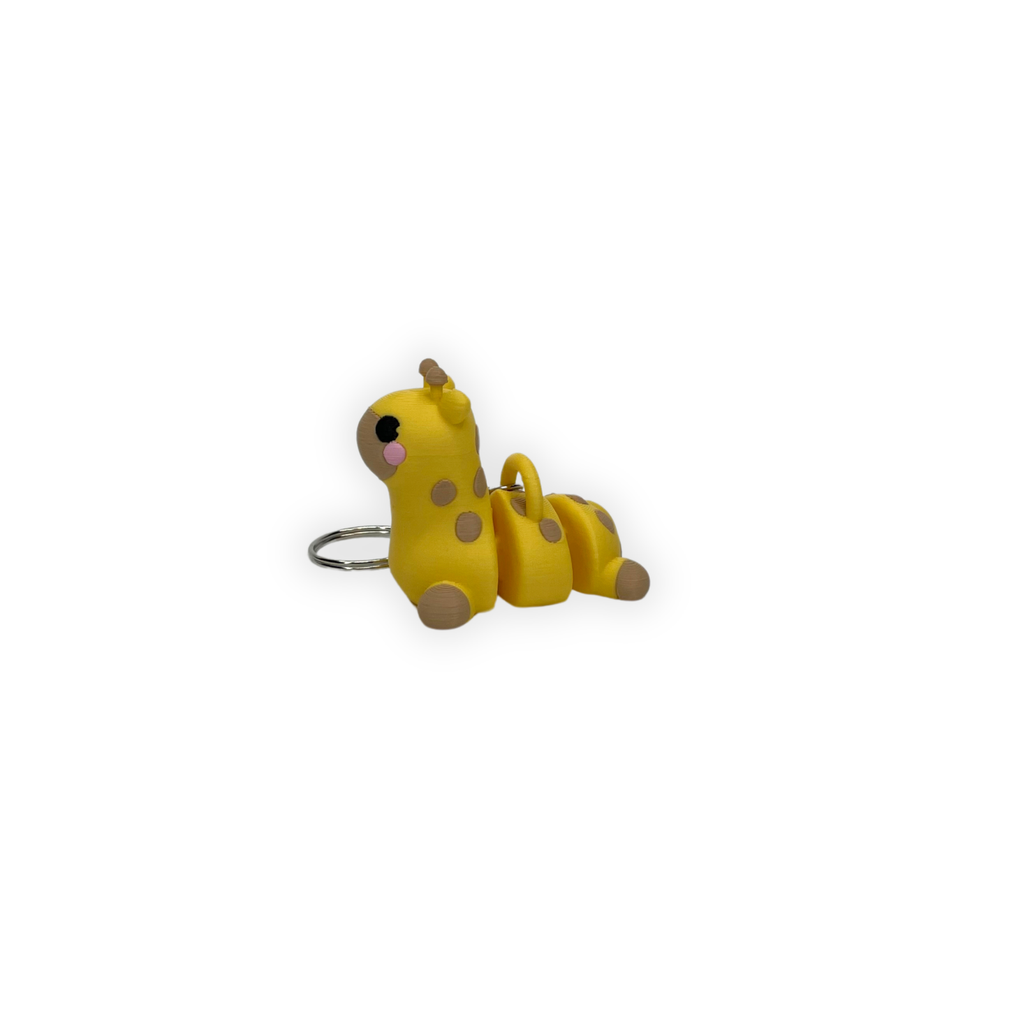 Nyckelring – Gullig giraff 3D printad