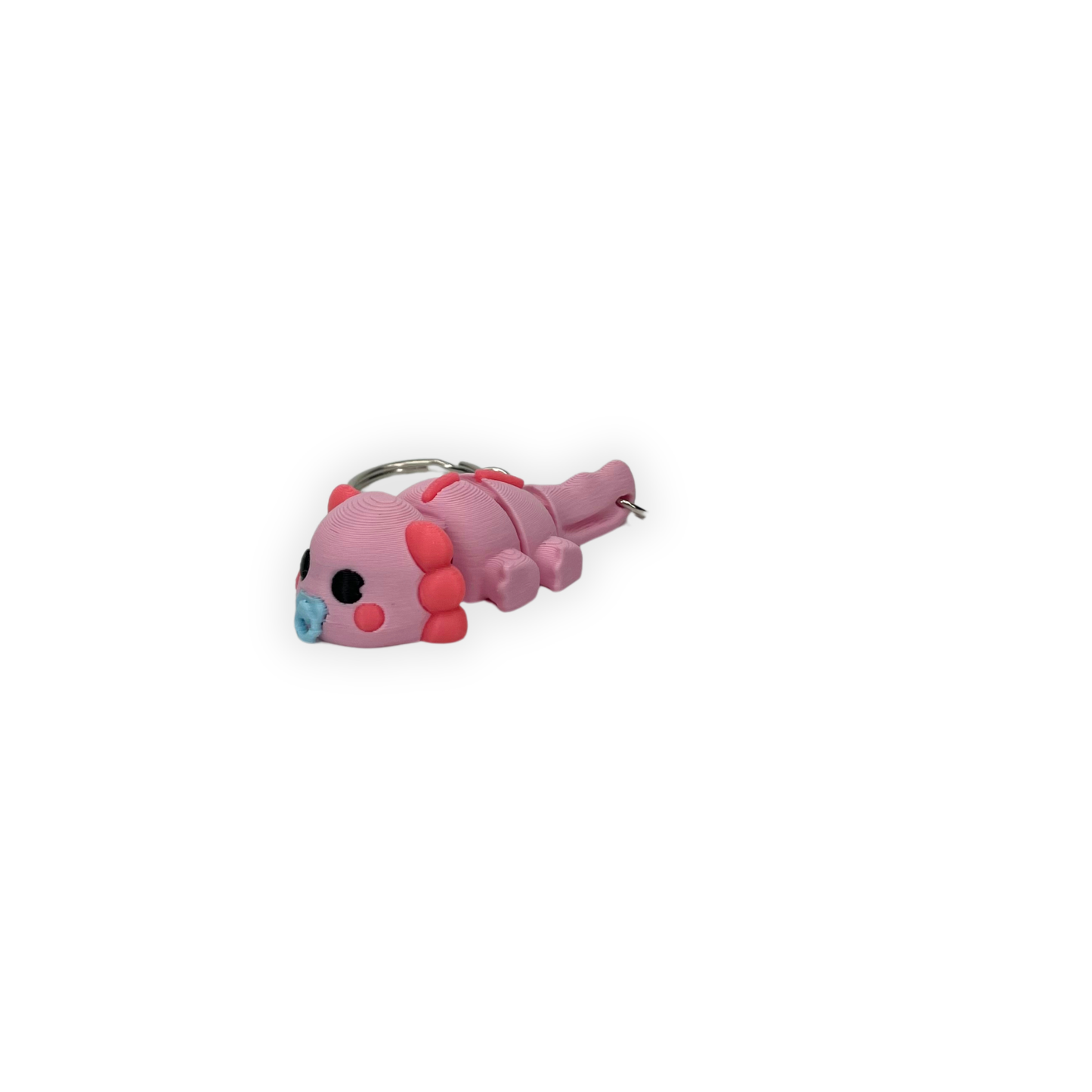 Nyckelring – Gullig axolotl i 3D