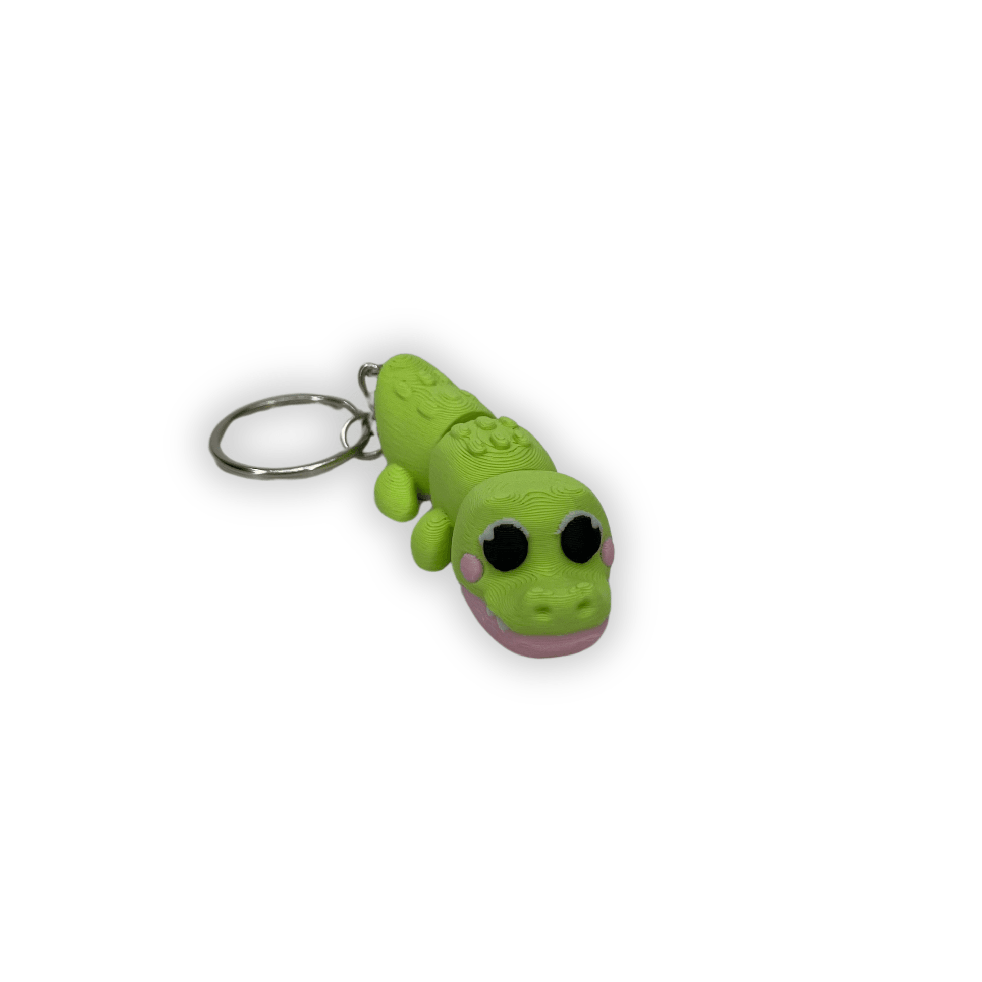 Nyckelring krokodil 3D-printad - Figurfabriken3D