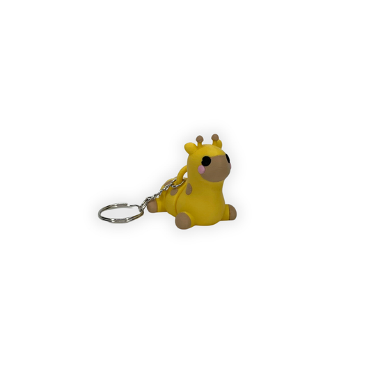 Nyckelring – Gullig giraff 3D printad