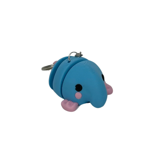 Nyckelring Blobfisk 3D-printad