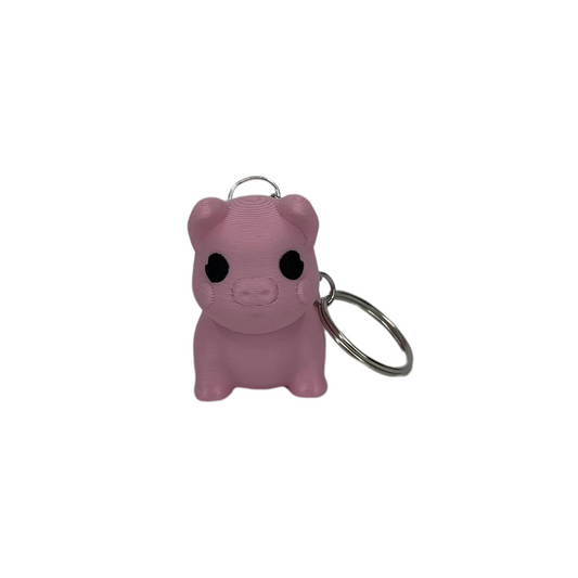 Nyckelring Gris 3D-printad