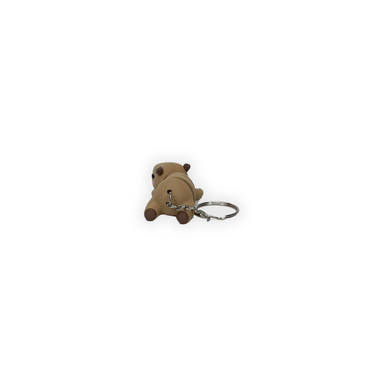 Nyckelring – Avslappnad capybara 3D printad