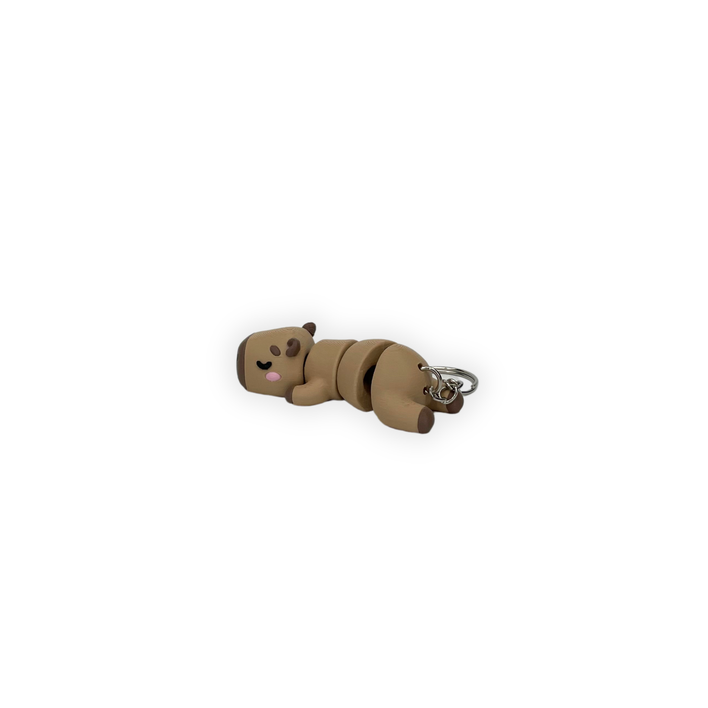 Nyckelring – Avslappnad capybara 3D printad