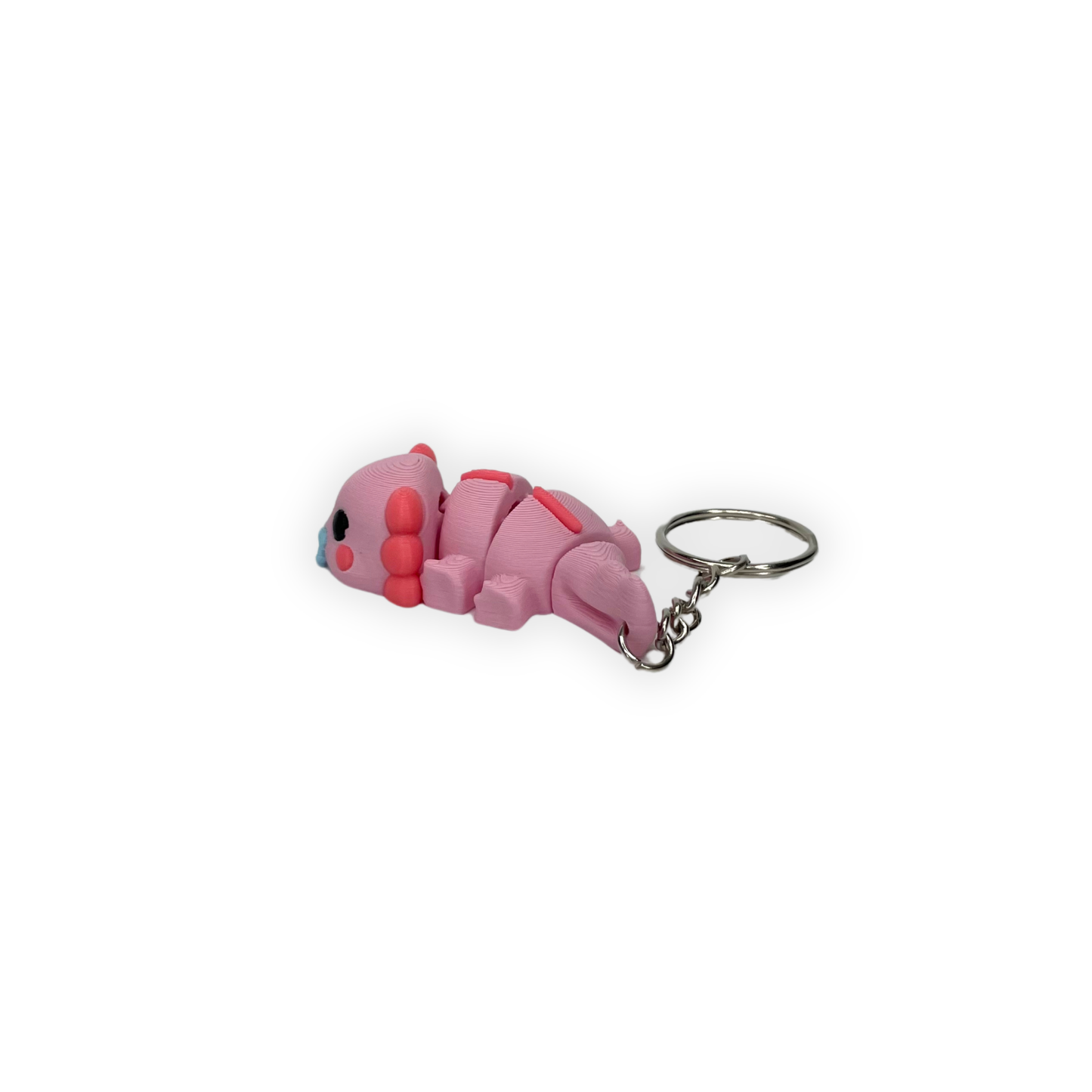 Nyckelring – Gullig axolotl i 3D