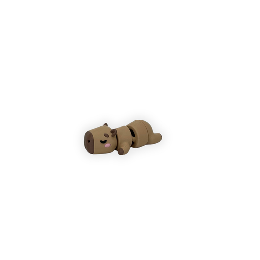 Nyckelring – Avslappnad capybara 3D printad