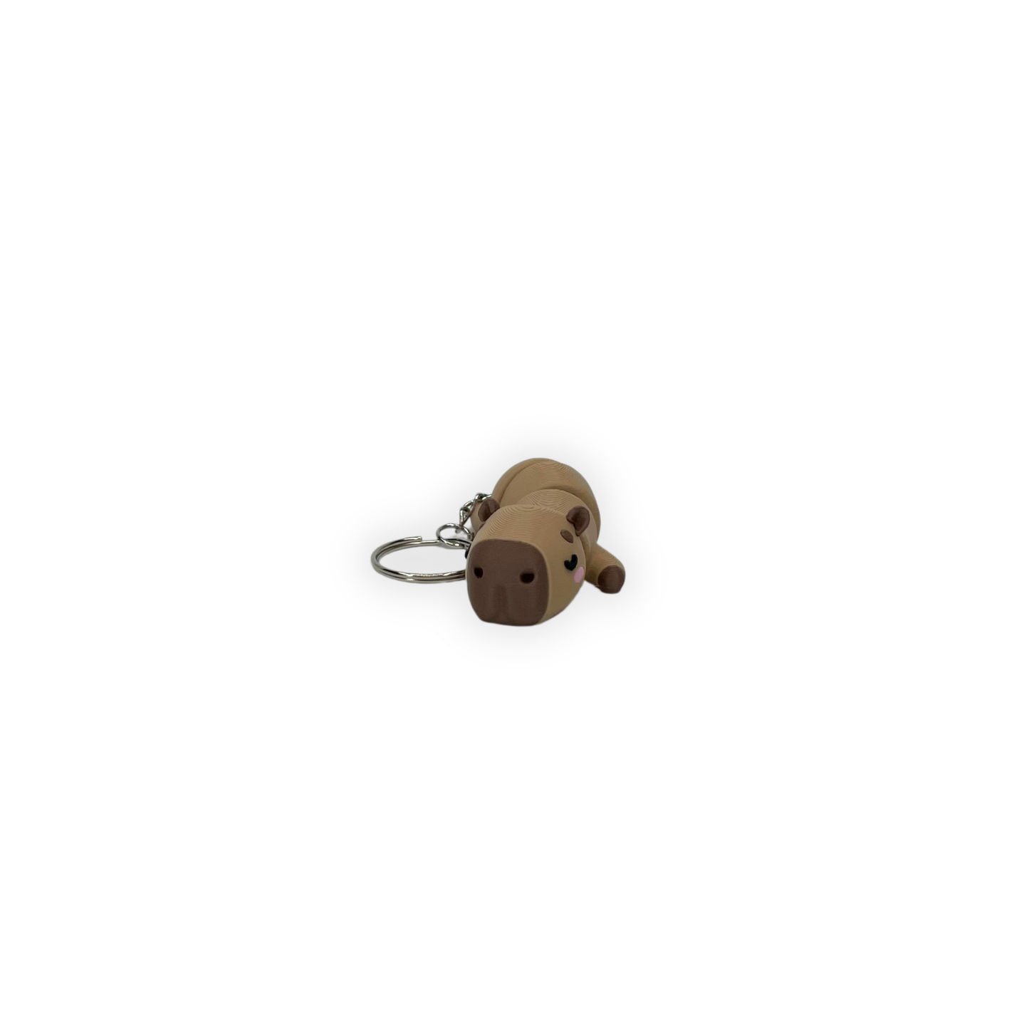 Nyckelring – Avslappnad capybara 3D printad
