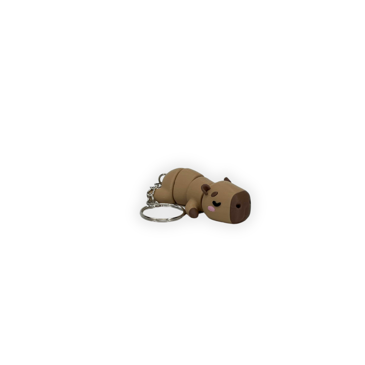 Nyckelring – Avslappnad capybara 3D printad