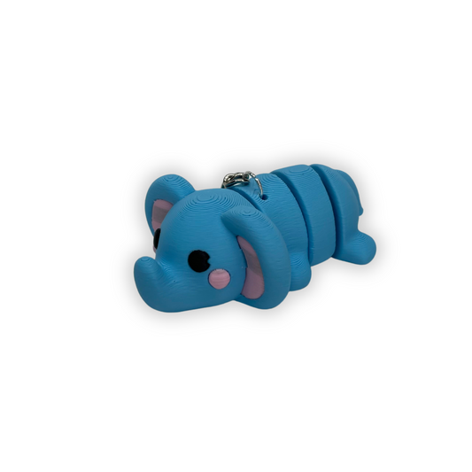 Nyckelring Elefant 3D-printad
