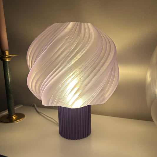 Bordslampa Thea 25cm hög lila/lila