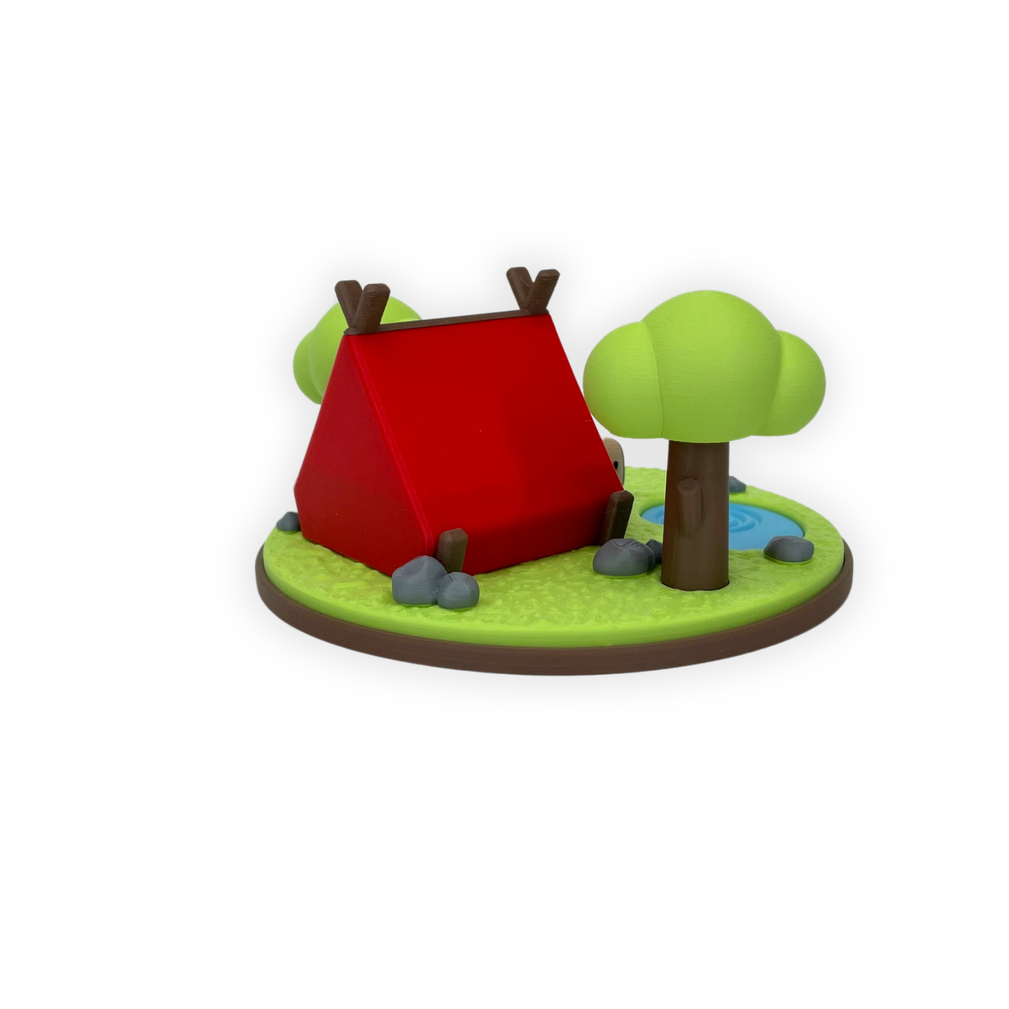 3D-printad Capybara i Campingmiljö