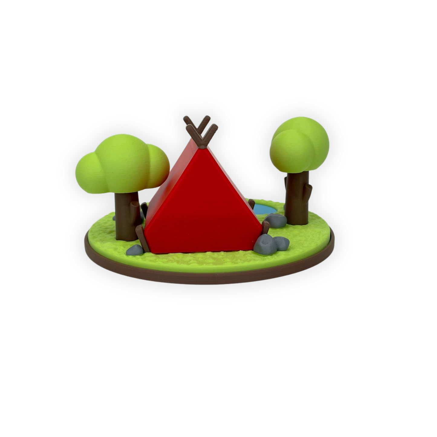 3D-printad Capybara i Campingmiljö