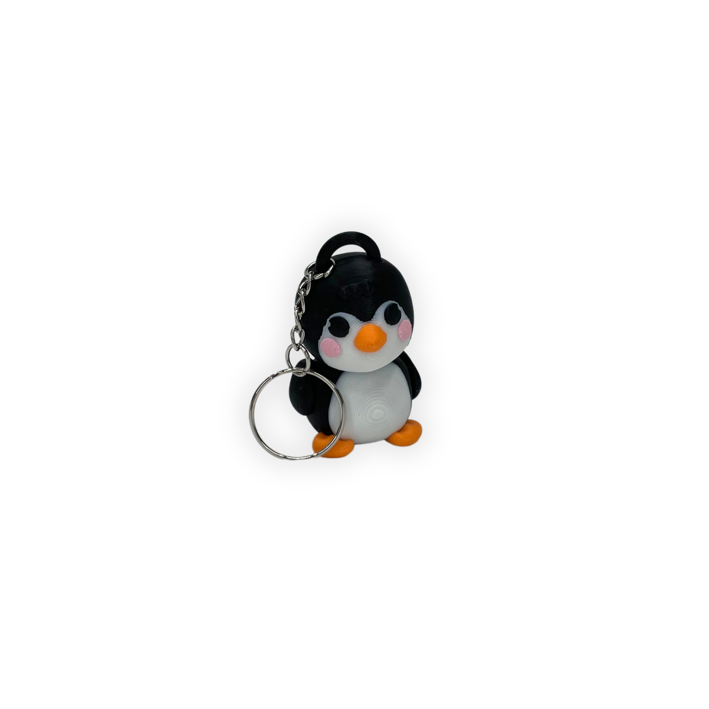 Nyckelring – Gullig Pingvin 3D-printad