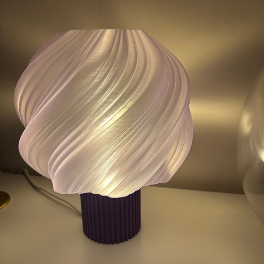 Bordslampa Thea 25cm hög lila/lila