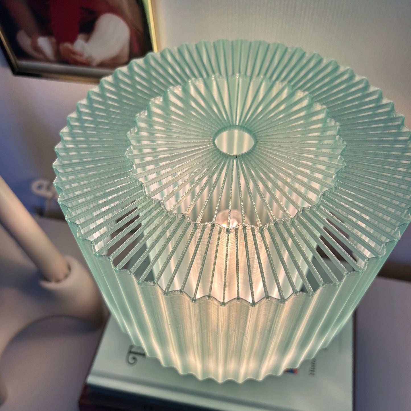 Bordslampa Vera 18.5cm hög ljusgrön