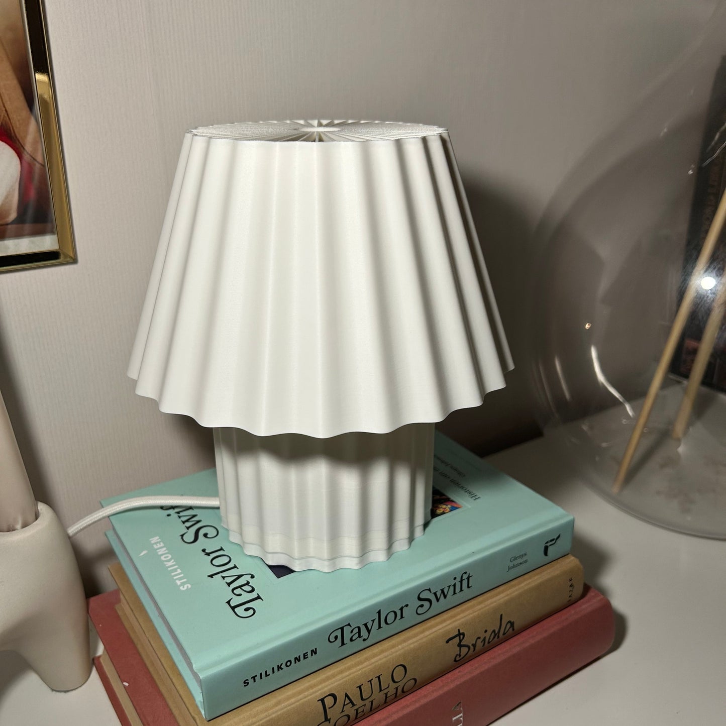 Bordslampa Elsa 19 cm hög vit