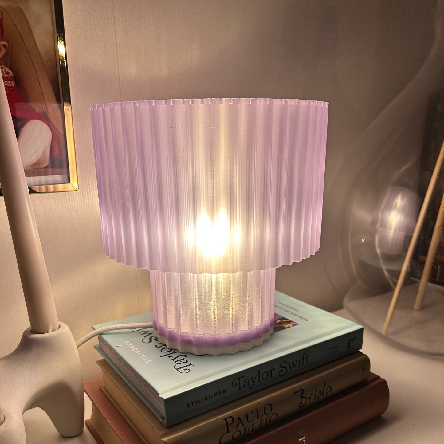 Bordslampa Vera 18.5 cm hög lila